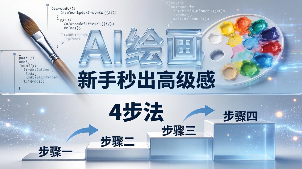 AI绘画入门别再硬磕了！即梦4步法：万能提示词公式+BRTR框架，新手秒出高级感-鸿途网创资源站