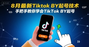8月最新Tiktok搬运起号技术，手把手教你学会TikTok搬运起号-鸿途网创资源站