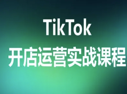 TikTok开店运营实战课程，TK跨境电商实操全流程-鸿途网创资源站