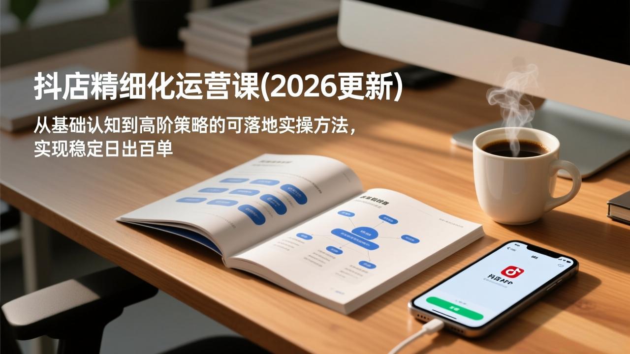 抖店精细化运营课(2026更新-鸿途网创资源站