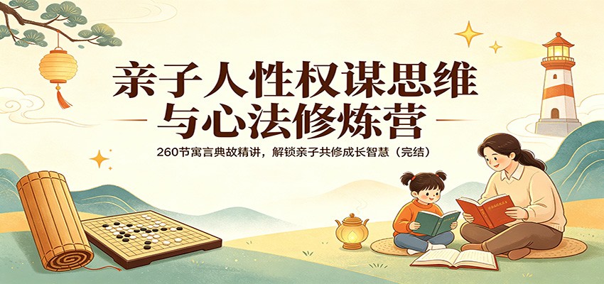 亲子人性权谋思维与心法修炼营：260节寓言典故精讲，解锁亲子共修成长智慧(完结)-鸿途网创资源站