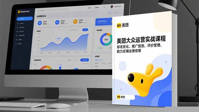 美团大众运营实战课程，排名优化、推广投放、评价管理，助力店铺业绩倍增-鸿途网创资源站