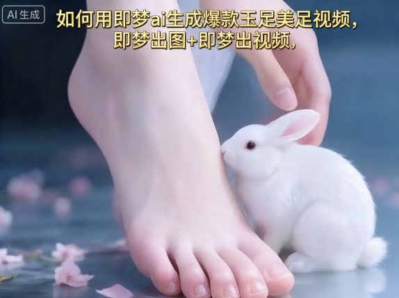 如何用即梦ai生成爆款玉足美足视频，即梦出图+即梦出视频，快速涨粉-鸿途网创资源站