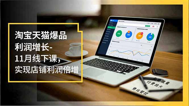 淘宝天猫爆品利润增长-11月线下课，免费流量、付费放大、费比管控，实现店铺利润倍增-鸿途网创资源站