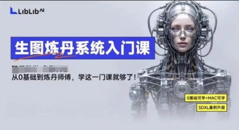 LibLibAI哩布哩布生图炼丹系统入门课，从生图到炼丹，只学这一门就够了-鸿途网创资源站