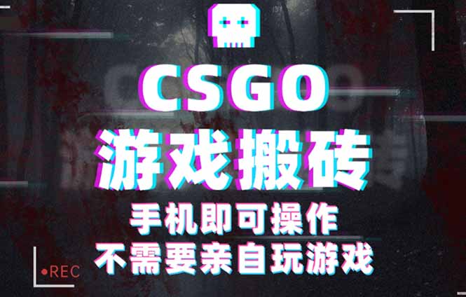 CSGO游戏挂机捡漏，单日扫货500+，年底小高峰上车可吃肉，手机即可操作…-鸿途网创资源站