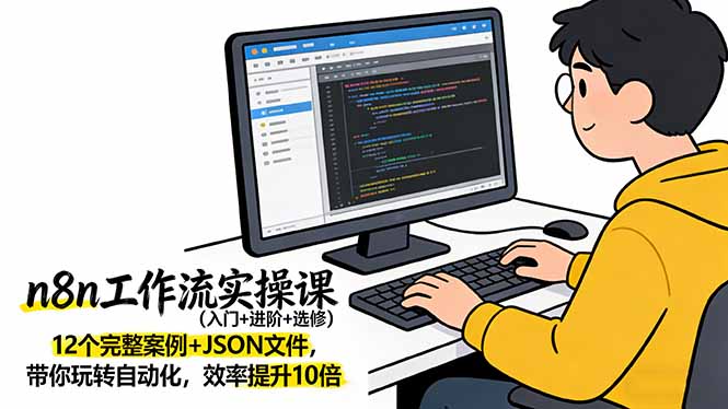 n8n工作流实操课(入门+进阶+选修-鸿途网创资源站