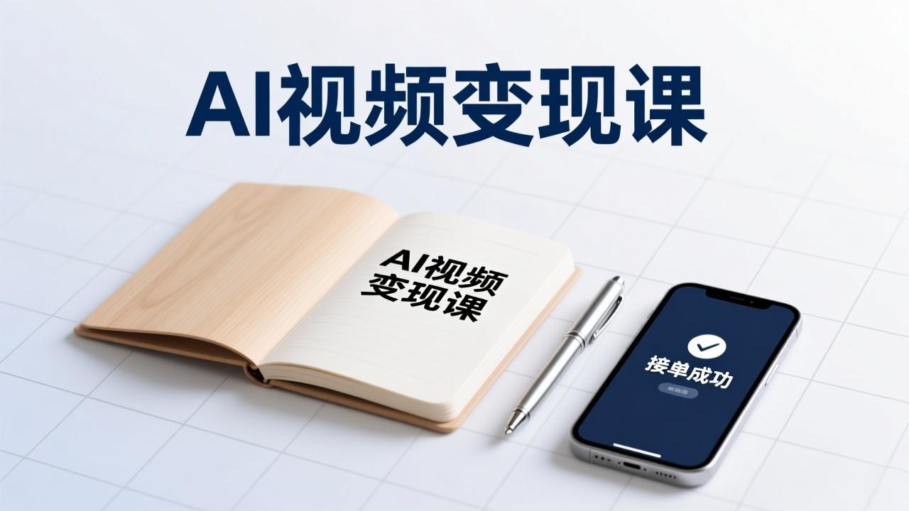 AI视频变现课，学完即可创作短片、接商单，实现副业增收，单项目报价可达千元-鸿途网创资源站