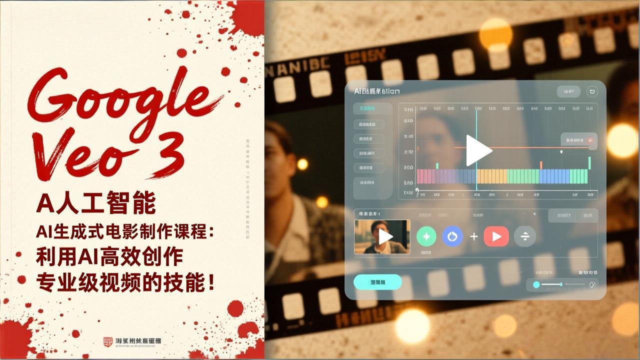 Google Veo 3人工智能AI生成式电影制作课程：利用AI高效创作专业级视频的技能！-鸿途网创资源站