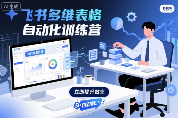 飞书多维表格自动化训练营，手把手教你告别重复处理，用多维表格开启高效办公新模式-鸿途网创资源站