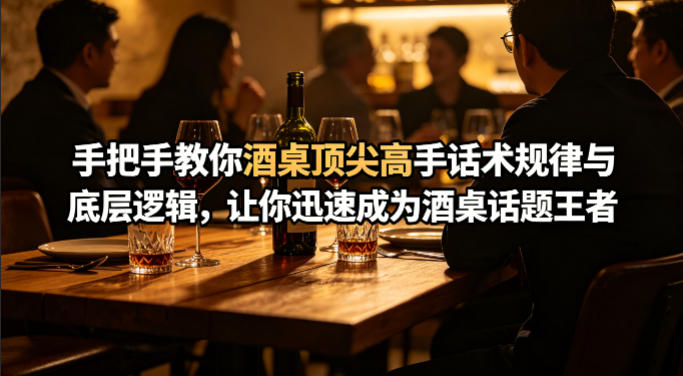 付费文章：手把手教你酒桌顶尖高手话术规律与底层逻辑，让你迅速成为酒桌话题王者(二十年全网独家经验分享)-鸿途网创资源站