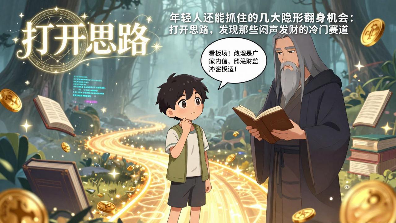 付费文1+2：年轻人还能抓住的几大隐形翻身机会：打开思路，发现那些闷声发财的冷门赛道-鸿途网创资源站