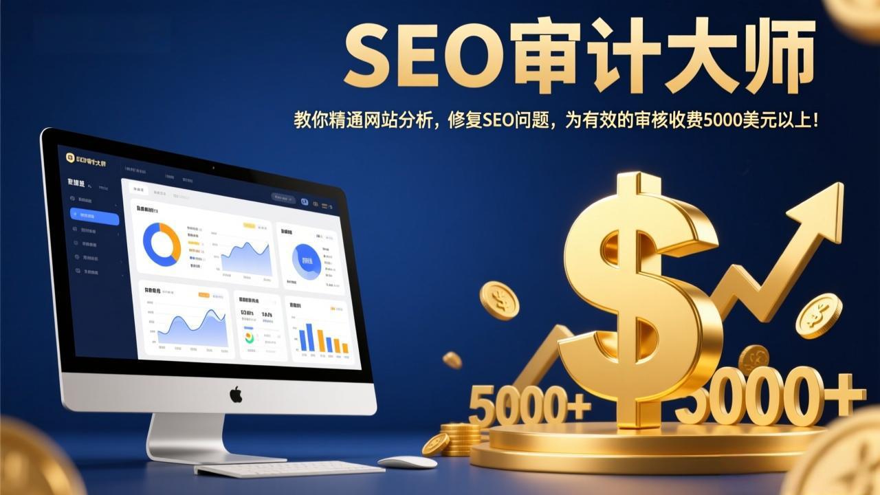 SEO审计大师：教你精通网站分析，修复SEO问题，为有效的审核收费5000美元以上！-鸿途网创资源站