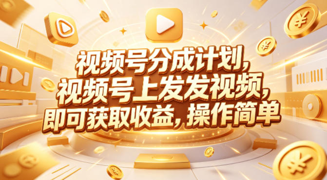 视频号分成计划，599元众筹的Red团队课程，视频号上发发视频，即可获取收益，操作简单-鸿途网创资源站
