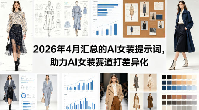 2026年4月汇总的AI女装提示词，助力AI女装赛道打差异化-鸿途网创资源站