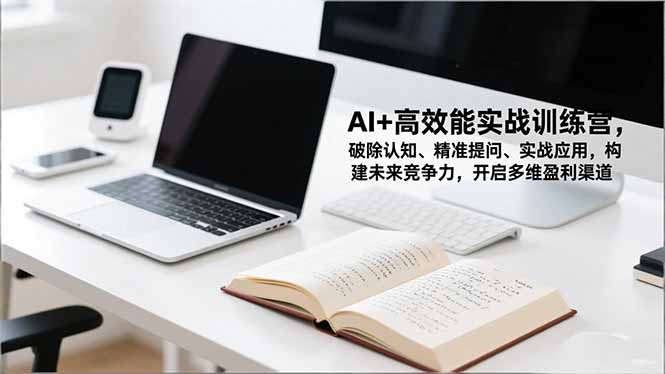AI+高效能实战训练营，破除认知、精准提问、实战应用，构建未来竞争力，开启多维盈利渠道-鸿途网创资源站