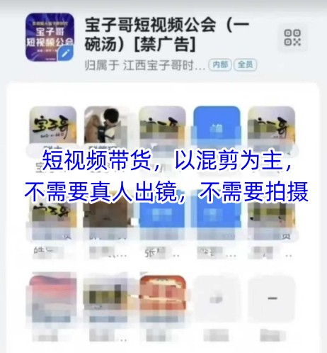 宝子哥头部团队短视频带货，以混剪为主，不需要真人出镜，不需要拍摄【更新6月】-鸿途网创资源站